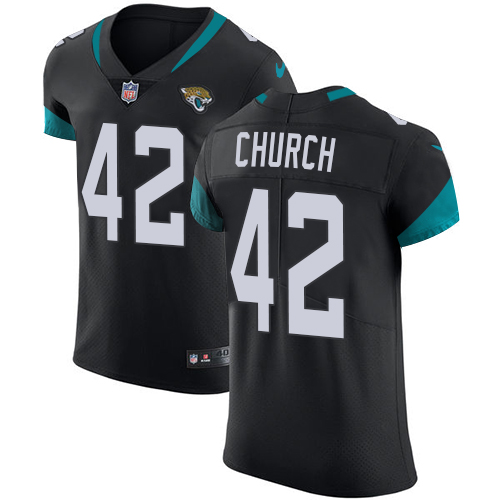 Nike Jaguars #42 Barry Church Black Alternate Men's Stitched NFL Vapor Untouchable Elite Jersey